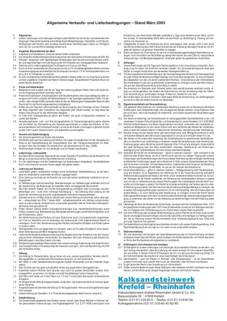 Technisches Datenblatt Preisliste 2013 Preisliste 2014