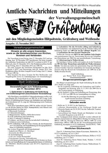 Ausgabe 46 13.11.2013 - Gräfenberg