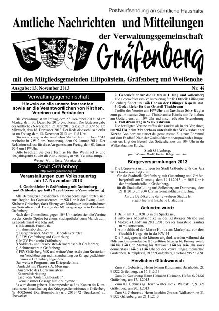 Ausgabe 46 13.11.2013 - Gräfenberg