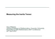 Measuring the Inertia Tensor