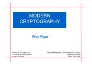 MODERN CRYPTOGRAPHY