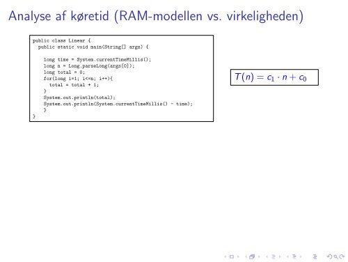 Slides om asymptotisk analyse