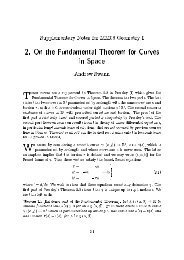 2. On the Fundamental Theorem for Curves in Space