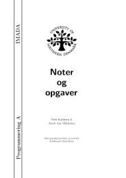 Noter og opgaver - Institut for Matematik og Datalogi