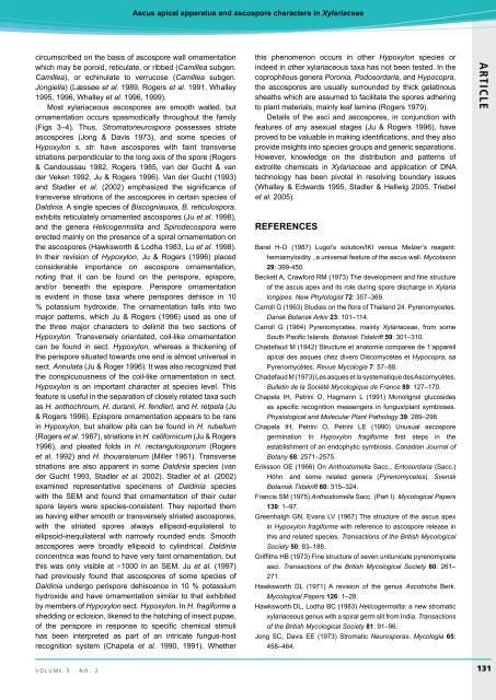 AR TICLE Ascus apical apparatus and ascospore ... - IMA Fungus