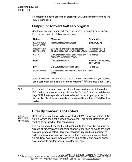 ORIS PDF Tuner Version 4.4.8 User Manual - image2output - Support