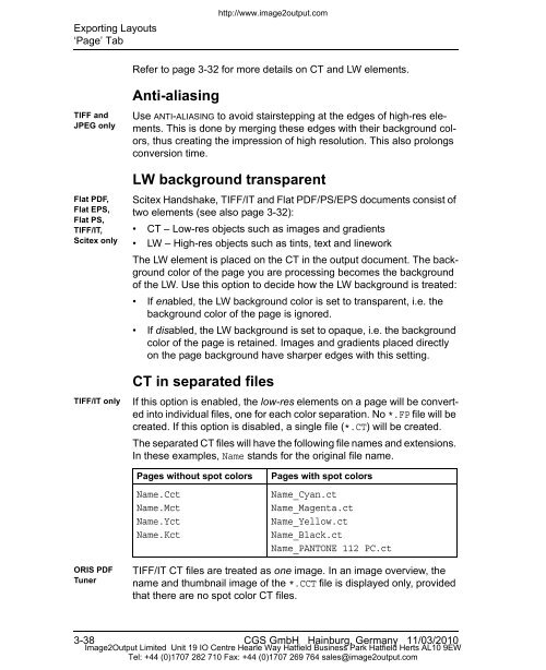 ORIS PDF Tuner Version 4.4.8 User Manual - image2output - Support