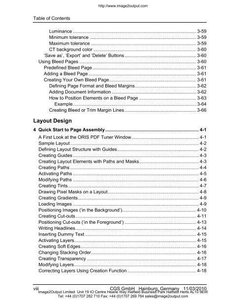 ORIS PDF Tuner Version 4.4.8 User Manual - image2output - Support