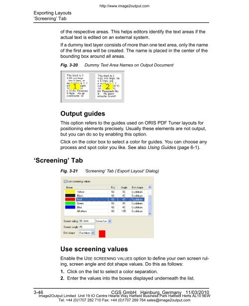 ORIS PDF Tuner Version 4.4.8 User Manual - image2output - Support