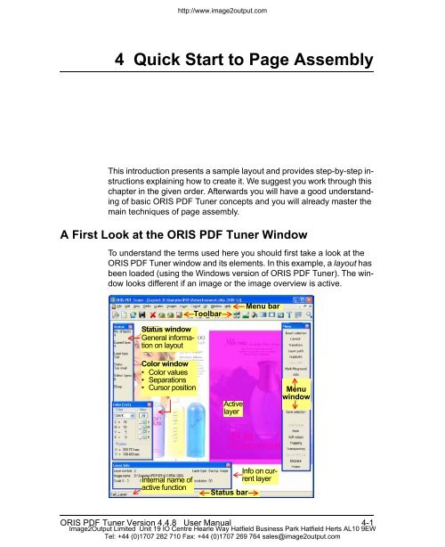 ORIS PDF Tuner Version 4.4.8 User Manual - image2output - Support