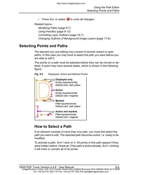 ORIS PDF Tuner Version 4.4.8 User Manual - image2output - Support