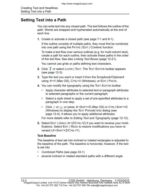 ORIS PDF Tuner Version 4.4.8 User Manual - image2output - Support