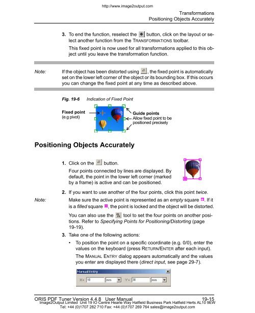 ORIS PDF Tuner Version 4.4.8 User Manual - image2output - Support