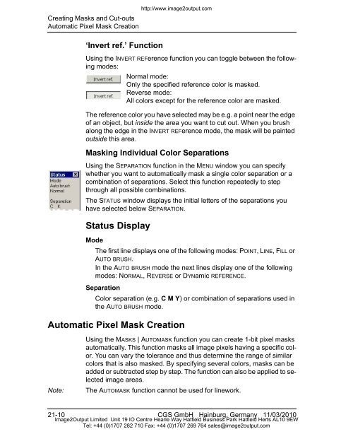 ORIS PDF Tuner Version 4.4.8 User Manual - image2output - Support