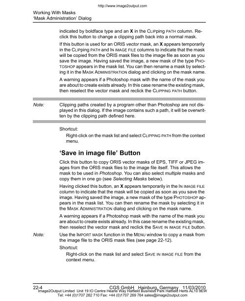 ORIS PDF Tuner Version 4.4.8 User Manual - image2output - Support