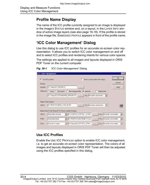 ORIS PDF Tuner Version 4.4.8 User Manual - image2output - Support