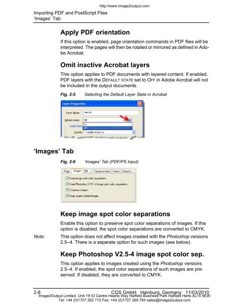 ORIS PDF Tuner Version 4.4.8 User Manual - image2output - Support