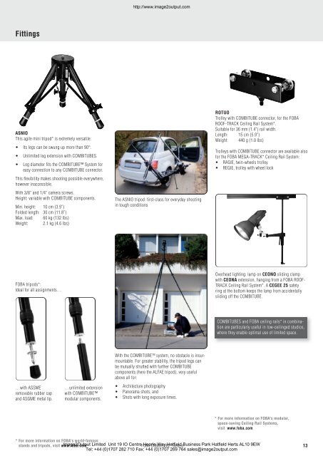 FOBA COMBITUBETM System STUDIO-TECHNOLOGY