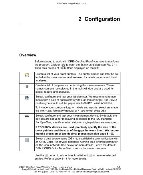 Certified Proof Manual - image2output - Support