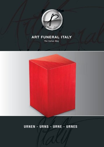 ART FUNERAL ITALY URNEN - URNS - URNE - URNES