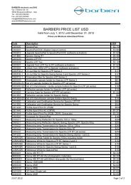 Download the Barbieri Spectrophotometer Pricelist