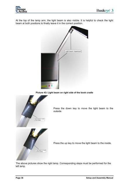 Setup and Assembling Bookeye 3 - Image Access Inc.