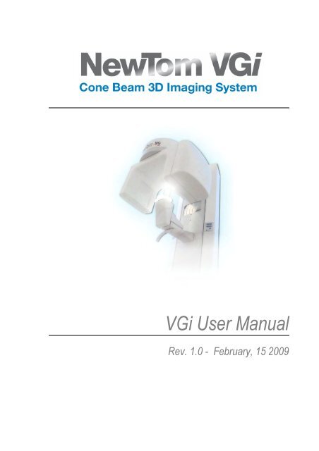 NewTom VG User Manual rev 4.0 - Image Works