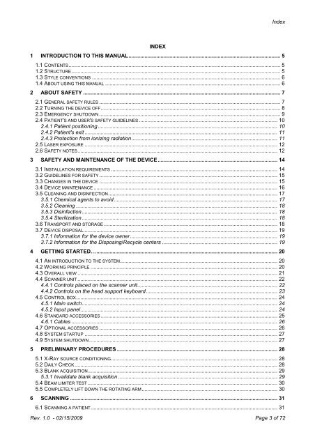 NewTom VG User Manual rev 4.0 - Image Works