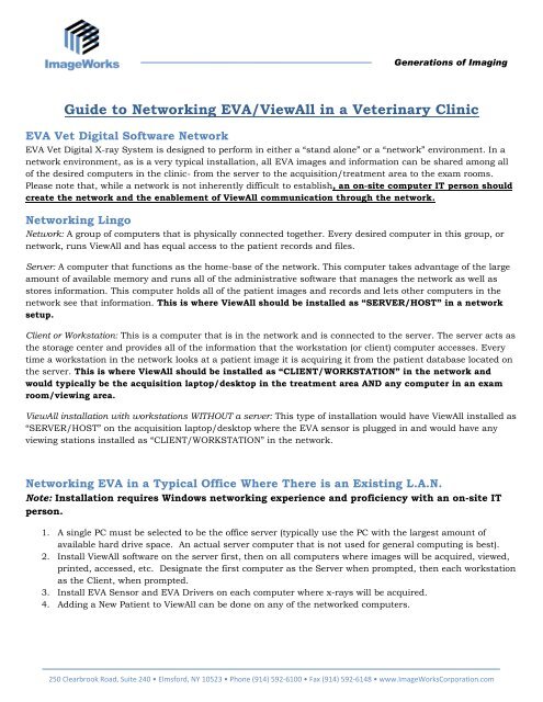 ViewAll Networking Guide - ImageWorks - Home