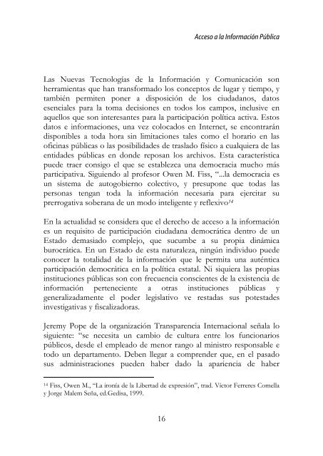 Acceso a la InformaciÃ³n PÃºblica en Ecuador, 2005 - Imaginar