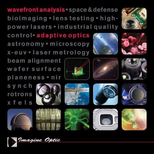 wavefrontanalysis • space & defensebioimaging ... - Imagine Optic