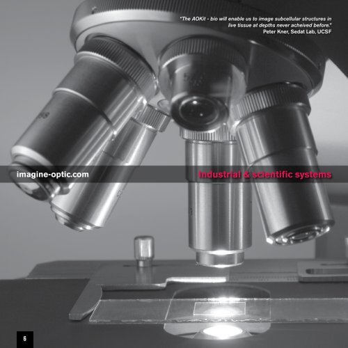 wavefrontanalysis • space & defensebioimaging ... - Imagine Optic