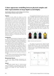 Colour appearance modelling between physical samples and their ...