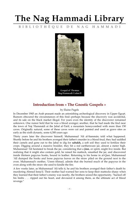 The Nag Hammadi Library Gnostic Gospels And Texts Pdf Svenska
