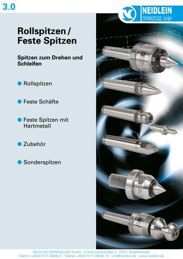 3.0 Rollspitzen/ Feste Spitzen - Neidlein Spannzeuge GmbH