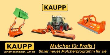 Mulcher für Profis ! - KAUPP Landmaschinenh. GmbH