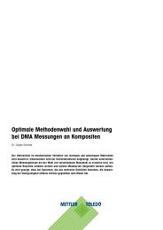 Optimale Methodenwahl und Auswertung bei DMA Messungen an ...