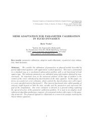 mesh adaptation for parameter calibration in fluid dynamics