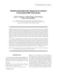 Modeling hemodynamic response for analysis of functional MRI time ...