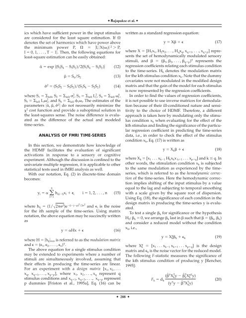 Modeling hemodynamic response for analysis of functional MRI time ...