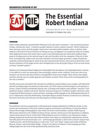 The Essential Robert Indiana - Indianapolis Museum of Art