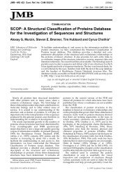SCOP: A Structural Classification of Proteins Database for the ...