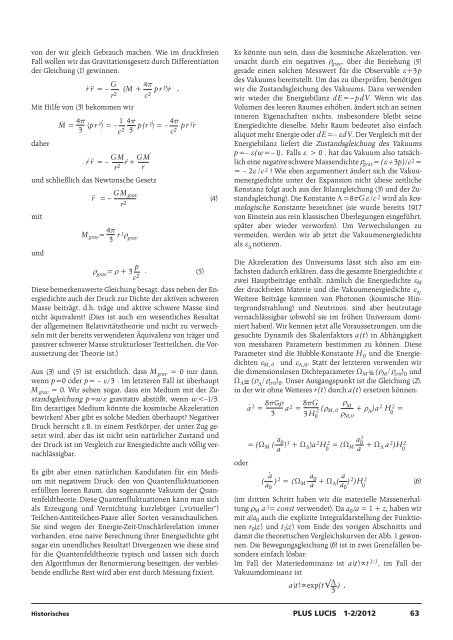 Die Elemente des beschleunigten Universums - Universität Wien