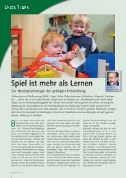 Spiel ist mehr als Lernen - ErzieherIn.de