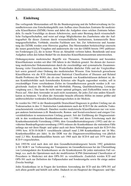 Memorandum im DIN A4-Format ( PDF , 81 kB ) - DIMDI