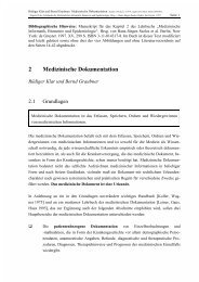 2 Medizinische Dokumentation - Institut für Medizinische Biometrie ...