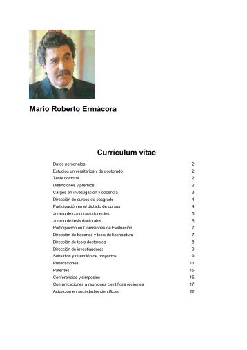 curriculum vitae completo - Imbice > Instituto Multidisciplinario de ...