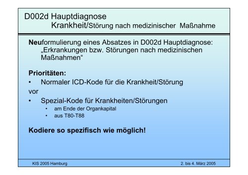 Aktuelles zu ICD-10-GM,