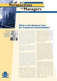 What is the Business Case for Corporate Sustainability? - IMD