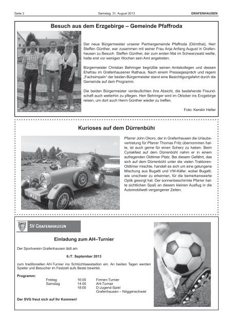 Mitteilungsblatt Nr. 17, KW 35 - Gemeinde Grafenhausen